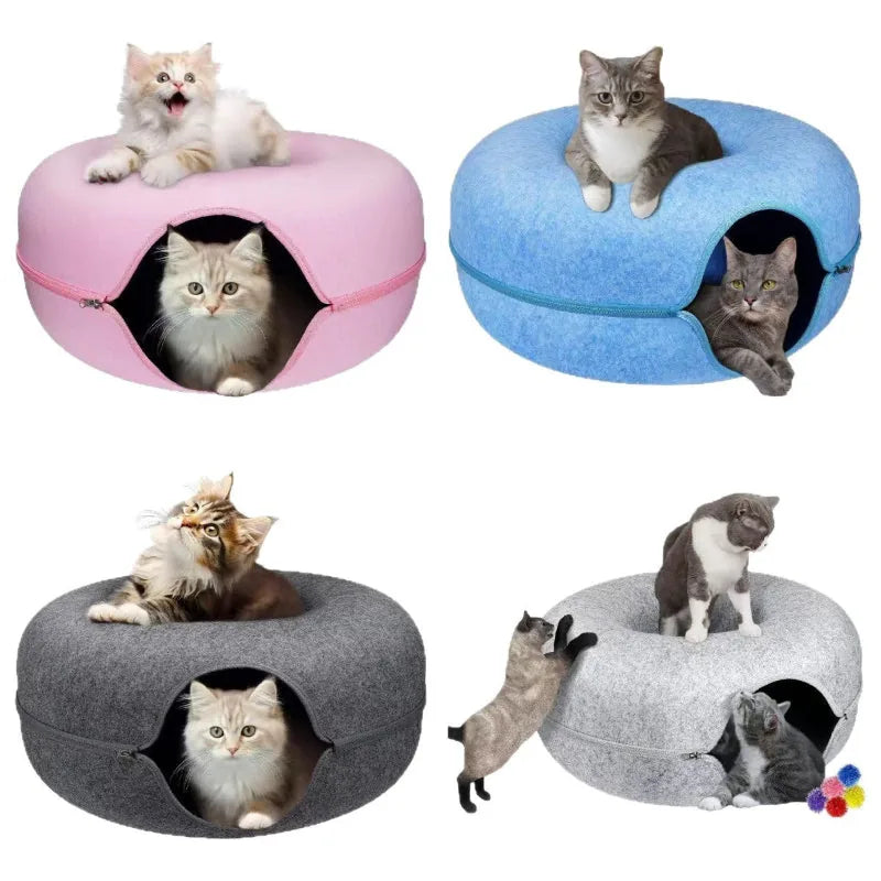 2-in-1 Donut Cat Bed