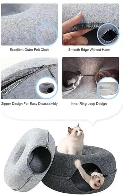 2-in-1 Donut Cat Bed