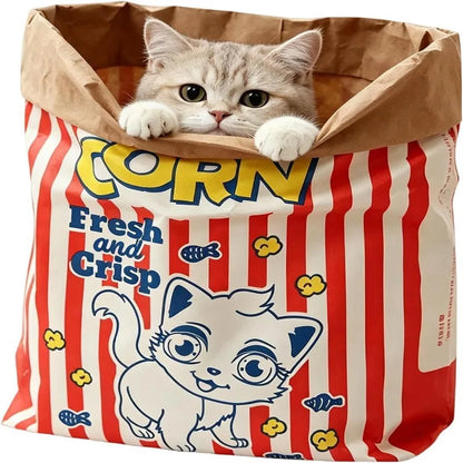 Cardboard Popcorn Cat House
