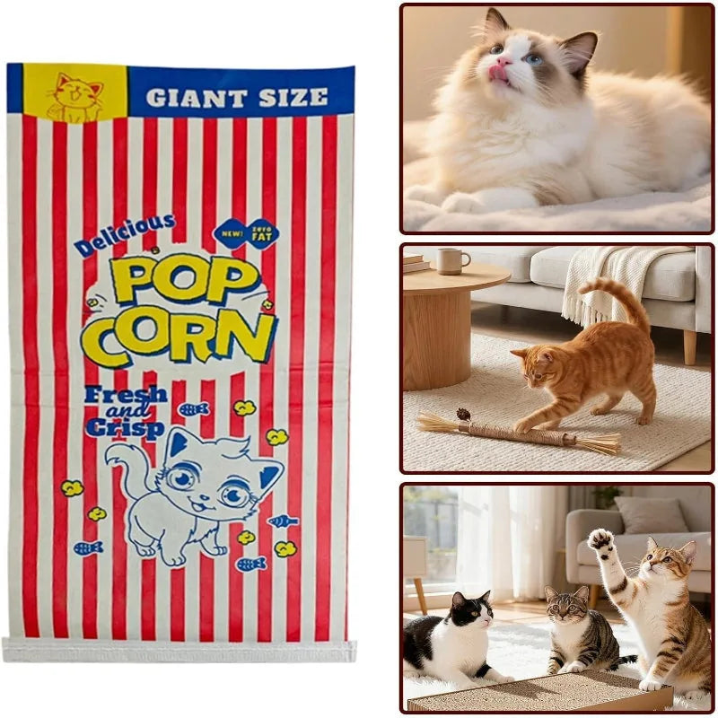 Cardboard Popcorn Cat House