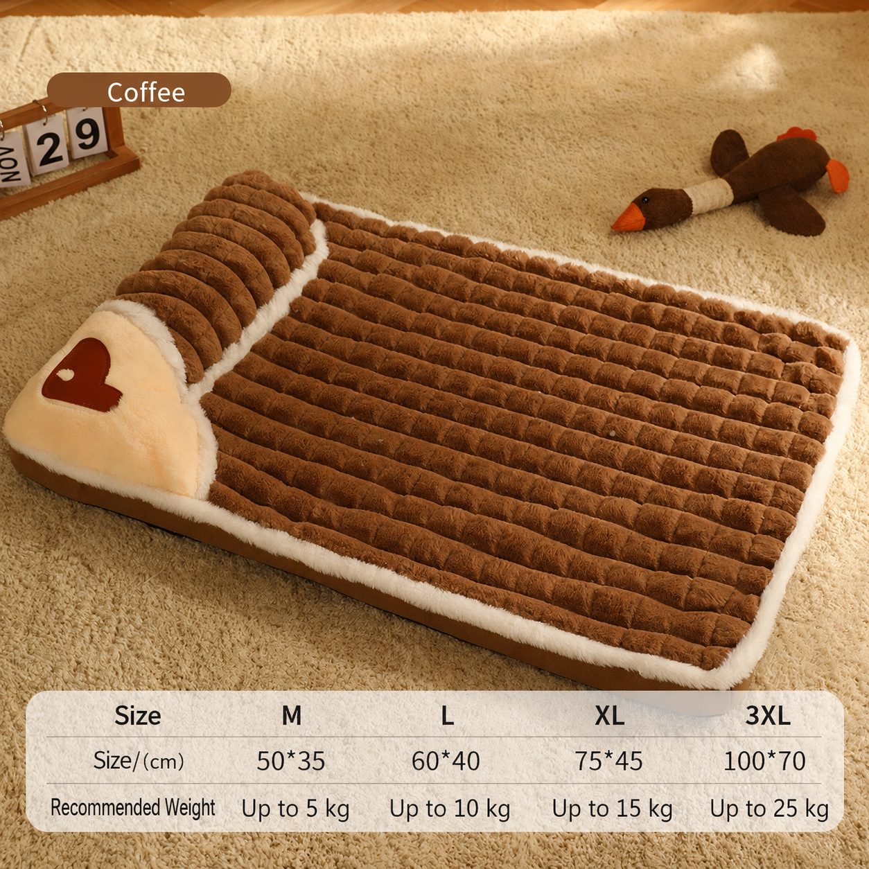 Machine Washable Dog&Cat Bed