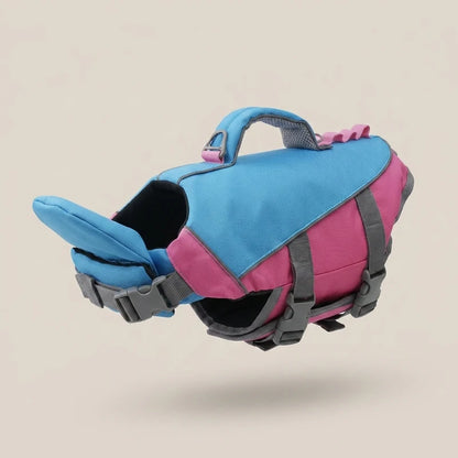 Lake Blue chin support dog life jacket