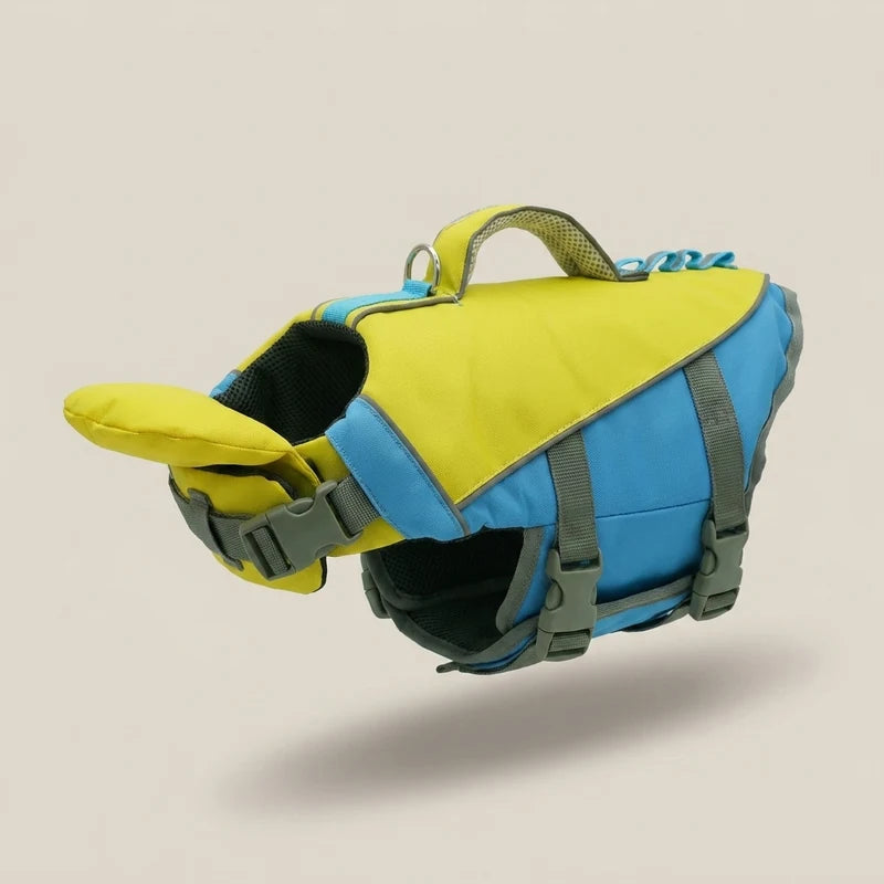 Sunshine Yellow chin support dog life jacket