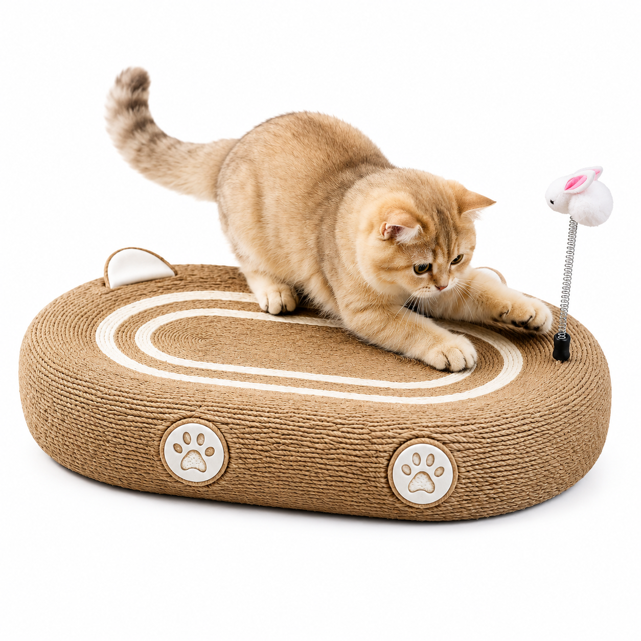 Natural Sisal Cat Scratcher Bed