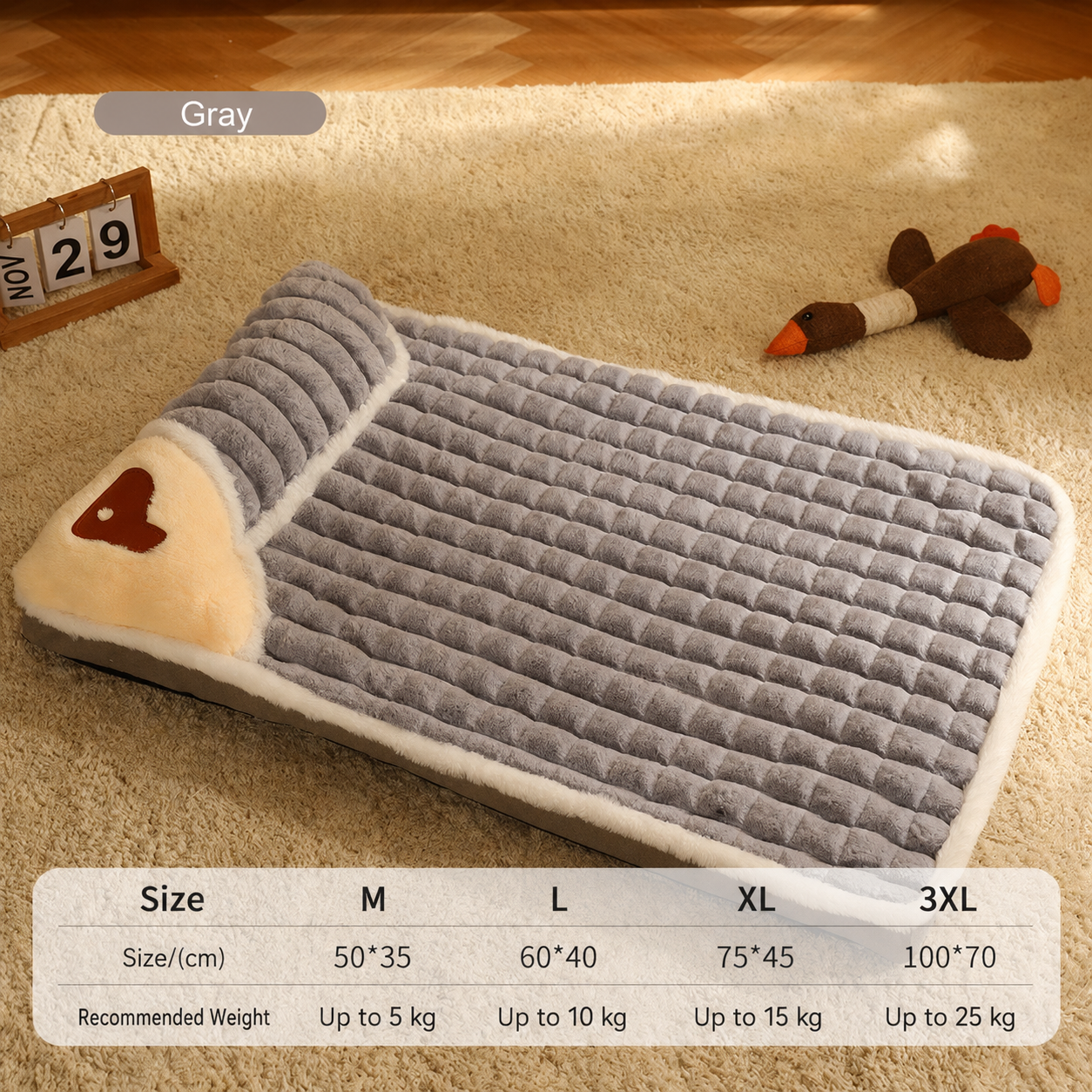 Machine Washable Dog&Cat Bed