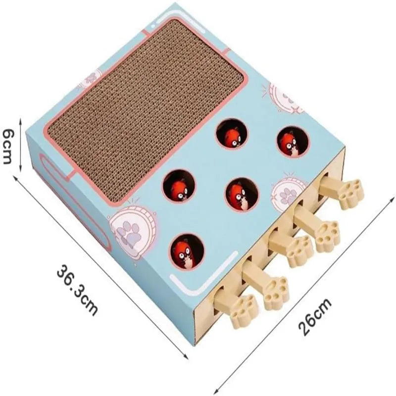 Whack-a-Mole Cat Scratcher Toy