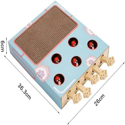 Whack-a-Mole Cat Scratcher Toy