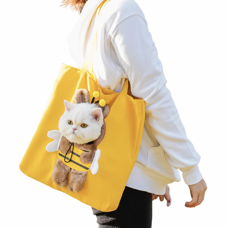 PAWLOVE CrossPaw pet carrier bag in yellow