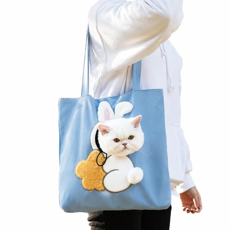 PAWLOVE CrossPaw pet carrier bag in blue