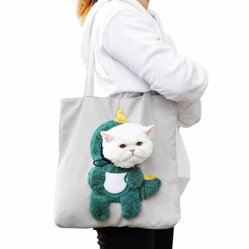 PAWLOVE CrossPaw pet carrier bag in grey