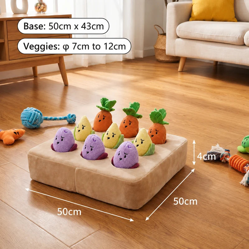 Vegetable garden snuffle toy dimensions