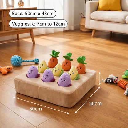 Vegetable garden snuffle toy dimensions