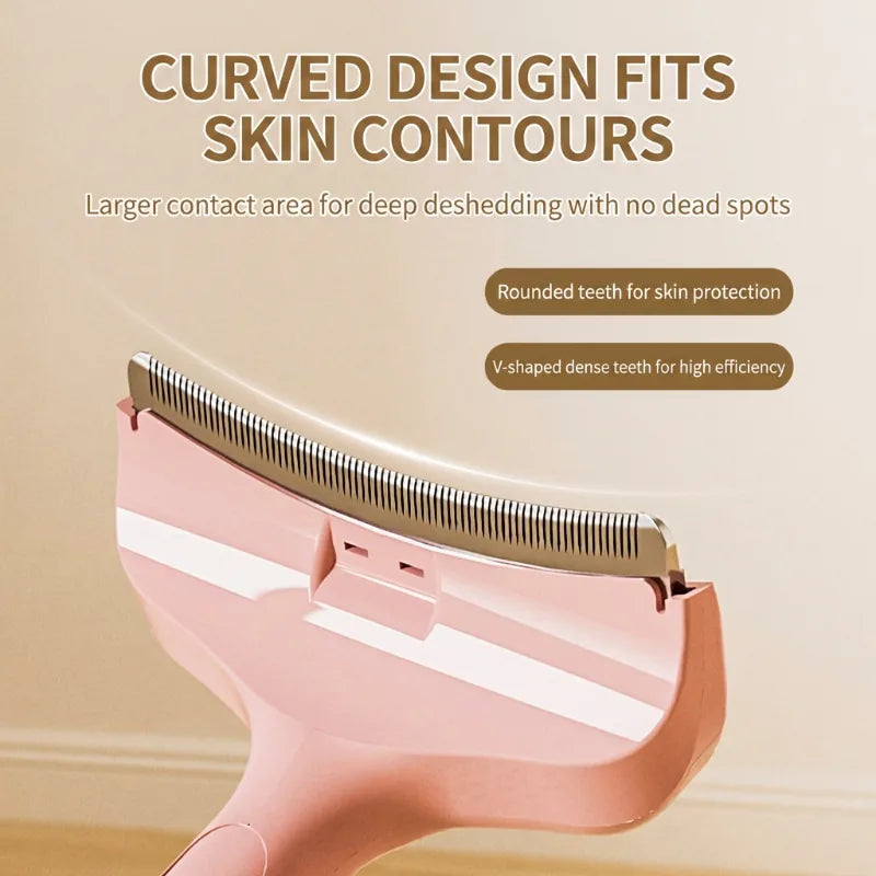Curved Cat Deshedding Brush